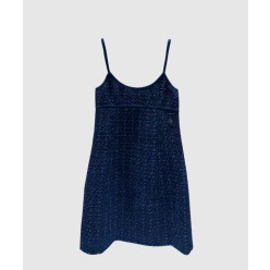 로고 니트 원피스