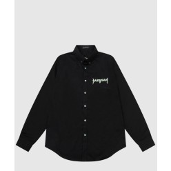 로고 프린트 셔츠 톱