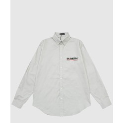 로고 프린트 셔츠 톱