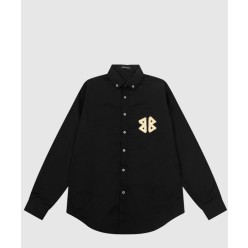 로고 프린트 셔츠 톱