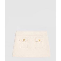 방도 미니 스커트 부티 코튼