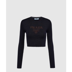 프린트 니트 톱