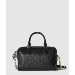 GG 엠블럼 스몰 탑 핸들백 815255