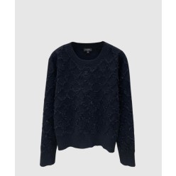 프린트 니트 톱