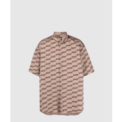 로고 프린트 셔츠 톱