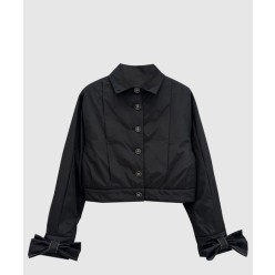 로고 쇼트 코트