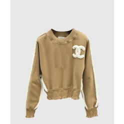 프린트 니트 톱