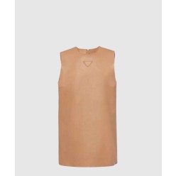 스트래치 나파 레더 탑