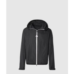 슬로건 프린트 셸 재킷