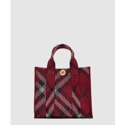 미니 체크 니트 토트 80930721