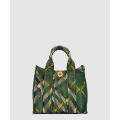 미니 체크 니트 토트 80957851