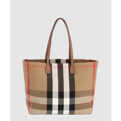 체크 미디엄 토트백 80840471