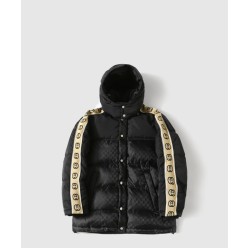 GG 패딩 나일론 코트 자카드