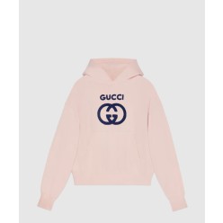 자수 코튼 저지 스웨트셔츠