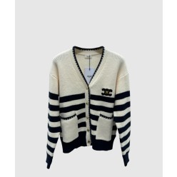 프린트 니트 톱