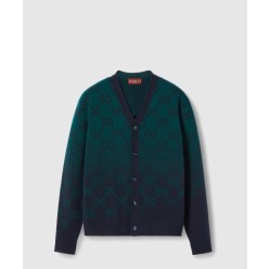 GG 그라데이션 울 자카드 가디건