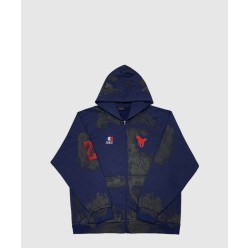 더티 워싱 폴로 후드 집업