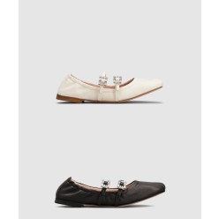 스트랩 발레리나 플랫 7433