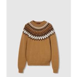 노르웨지안 울 자카드 스웨터