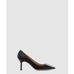 한기시 벨벳 쥬얼 펌프스