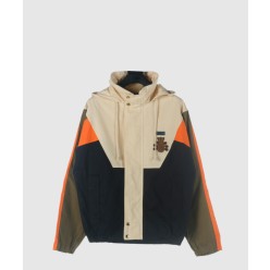 파인애플 코튼 나일론 멀티컬러 자켓