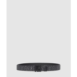 FF 블랙 가죽 리버서블 벨트 7C043