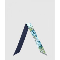 플로라 프린트 실크 넥 보우 432849