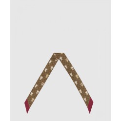 플로라 프린트 실크 넥 보우  654666