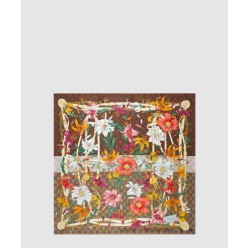 플로라 프린트 실크 스카 777068