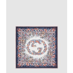 플로라 프린트 실크 스카 783157