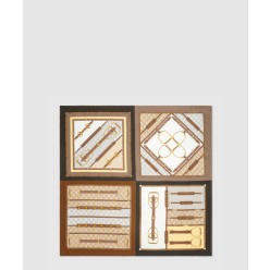 헤리티지 프린트 실크 스카프  786222