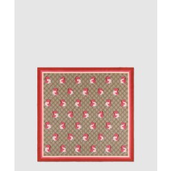 플로라 프린트 실크 스카프 778925