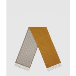 GG 자카드 패턴 니트 스카프 727724