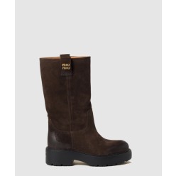 스웨이드 가죽 부츠 5U270E