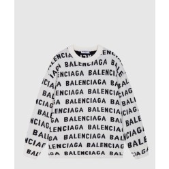 프린트 니트 톱