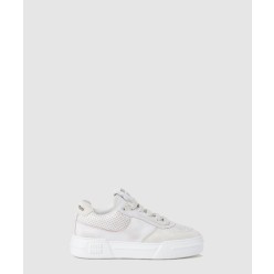 블리치 가죽 스웨이드 스니커즈 5E150E