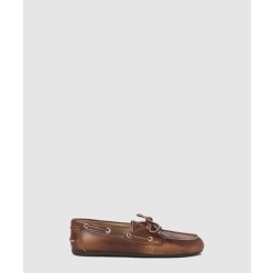 블리치드 가죽 로퍼 5D123E