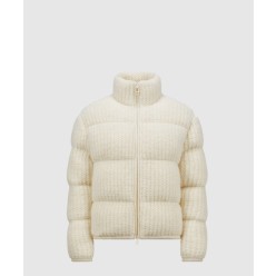 패딩 울 알파카 집업 카디건