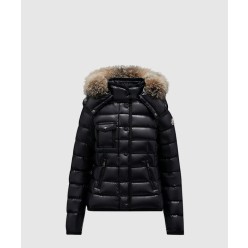 후드 시어링 쇼트 다운 재킷