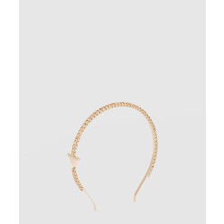 장식이 있는 브라스 헤어밴드 1IH048