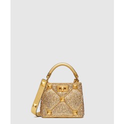 ROMAN STUD 미니 라인스톤 토트백