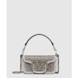 라인스톤 장식 스몰 발렌티노 가라바니 로코 숄더백
