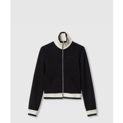 코튼 플리스 지퍼 재킷