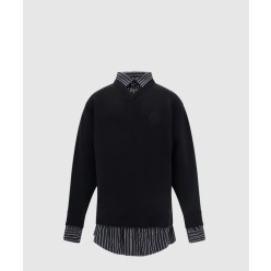 레이어드 니트 스웨터