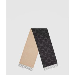 GG 자카드 패턴 니트  스카프 727724