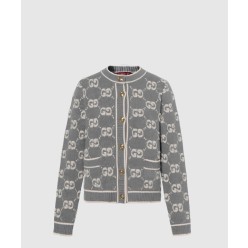 GG 울 부클레 자카드 가디건