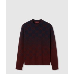 GG 그라데이션 울 자카드 스웨터