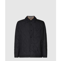 로고 리버서블 포켓 퀄팅 자켓