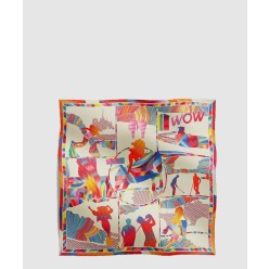 Wow Marble Silk 스카프 90