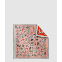 Caracteristick 더블 페이스 스카프 90